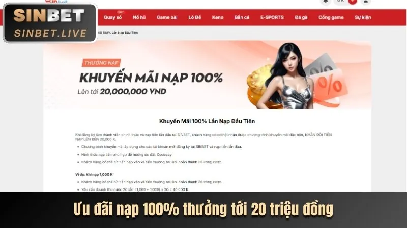 Thưởng Chào mừng Sòng bạc